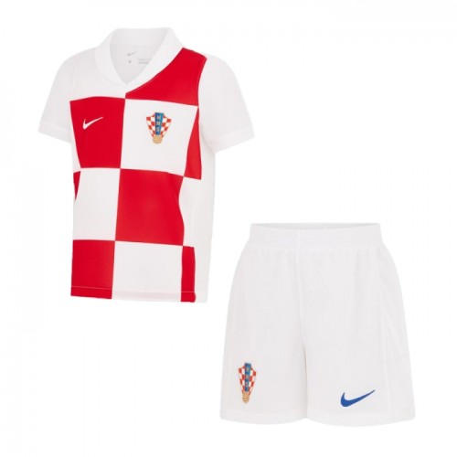 Conjunto Croácia Equipamento Principal Euro 2024 - Criança Conjunto Croácia Equipamento Principal Euro 2024 - Criança